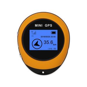 TRACAGE GPS couleur orange Porte-CléS Portable Mini Navigation