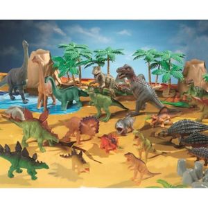 Lot de 16 Figurines Miniatures Figurine Dinos Blocs de Construction Cadeau Idéal pour Enfants Yvsoo Figurine Dinosaure 