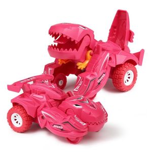 VOITURE - CAMION Rouge - Jouets de déformation de voiture de dinosa