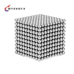 HAND SPINNER - ANTI-STRESS MTEVOTX Cube Magnétiques 1000 Billes 3mm argent Buckyballs