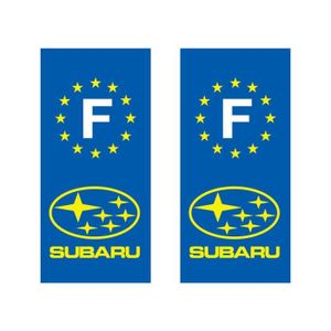 DÉCORATION VÉHICULE Sticker pour plaque d'immatriculation - Subaru