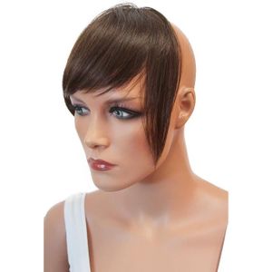PERRUQUE - POSTICHE Postiche - 100% Cheveux Humains Frange Bangs Exten