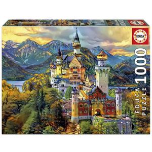 PUZZLE Puzzle 1000 pièces - EDUCA - Château De Neuschwanstein