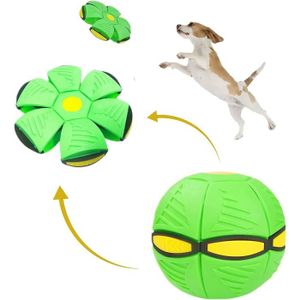 HICCVAL Boule de soucoupe volante pour animaux de compagnie, jouet pour  chien de soucoupe volante, jouet pour chien de soucoupe volante de  déformation, balle de soucoupe volante pour animaux de : 