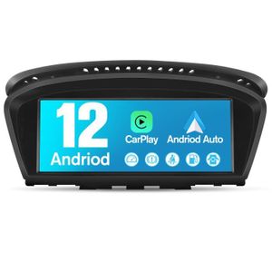 AUTORADIO Junsun 8.8'' Autoradio Android 12 4Go+64Go pour BMW Série 5 E60 E61 E63 E64 Système CIC Série 3 E90 E91 E92 Carplay Android Auto