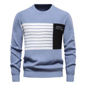 PULL Pull Homme,Casual Pull Homme Hiver à col Rond Moti