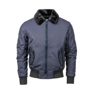Blouson aviateur avec col mouton homme Cdiscount