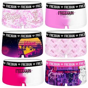 BOXER - SHORTY FREEGUN  Shorties Fille Lot de 6 - Pack Plume