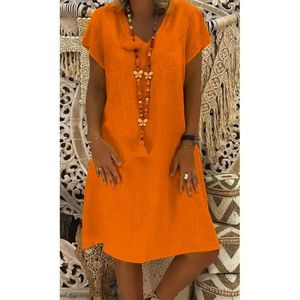 robe orange pas cher