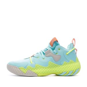 CHAUSSURES BASKET-BALL Chaussures de basketball Turquoise/Jaune Homme Adi