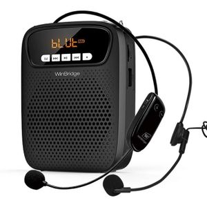 Generic Amplificateur Voix Portable avec Micro-Casque sans Fil - Noir -  Prix pas cher