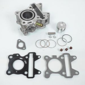 Kit Cylindre Piston Compatible MBK Rocket 50 2000 - Cylindre Fonte, Axe 10mm - Complet Avec Joints
