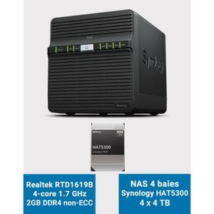 SERVEUR STOCKAGE - NAS  Synology DS423 2GB Serveur NAS HAT5300 16To (4x4To