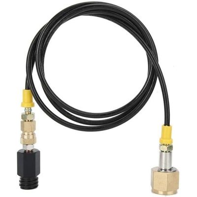 Nikou Adaptateur de Recharge de Cylindre de CO2 CGA‑320 avec Tuyau pour Remplir Le Réservoir de Soude pour Réservoirs Soda Maker à Remplir(36 inches Long (with Watch