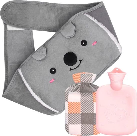 Bouillotte Peluche Capybara 1L - Housse Amovible Lavable, étanche, Pour Enfants Et Adultes, Soulage Les Douleurs
