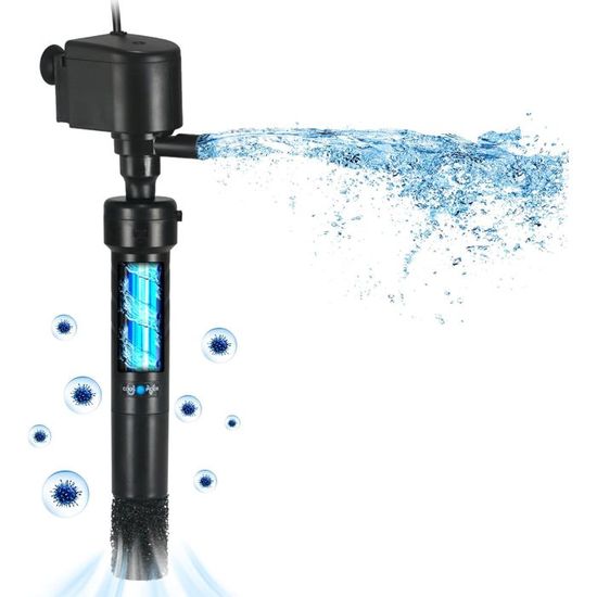 Filtre D'aquarium Silencieux 4 En 1 - Lampe Anti-algues U-V