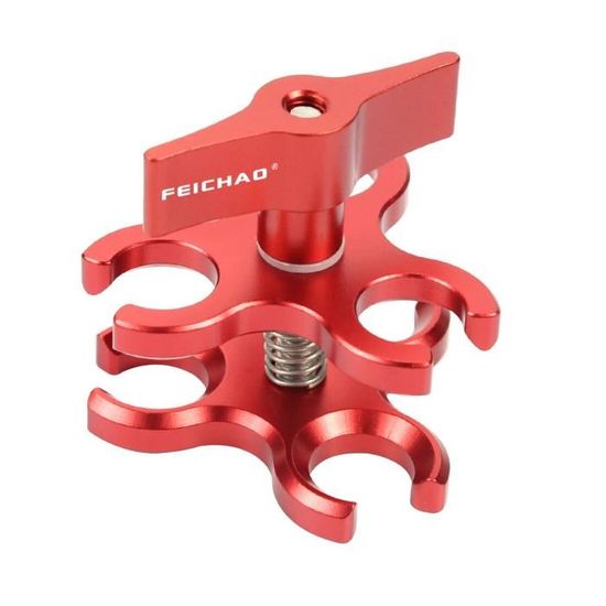 Bras Articulé En Aluminium Pour Lampe De Plongée - Pince Papillon, Réglable 360°, Pour Appareil Photo Sous-marin