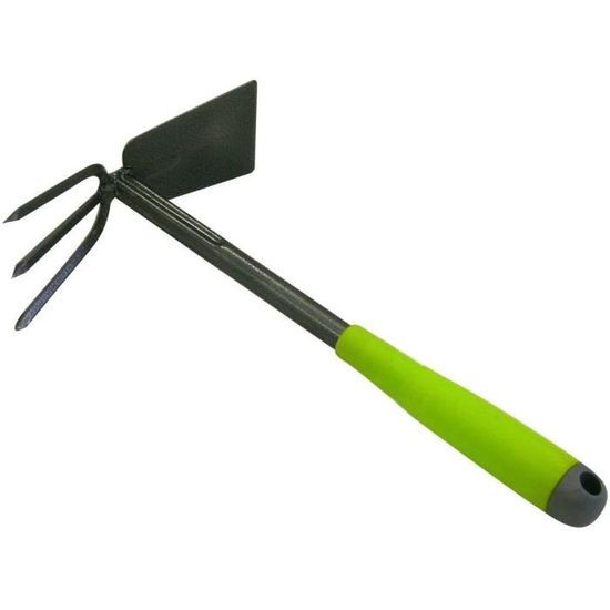 Xclou Griffe Piocheuse De Jardin 3 Dents Jaune Et Noire - Cultivateur Avec Manche Ergonomique Pour Petites Surfaces Et Fleurs