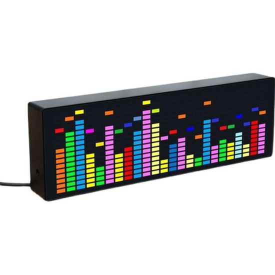 VU-mètre LED à Barres 15 Segments - Affichage Spectre Musique, Haute Sensibilité - Design élégant
