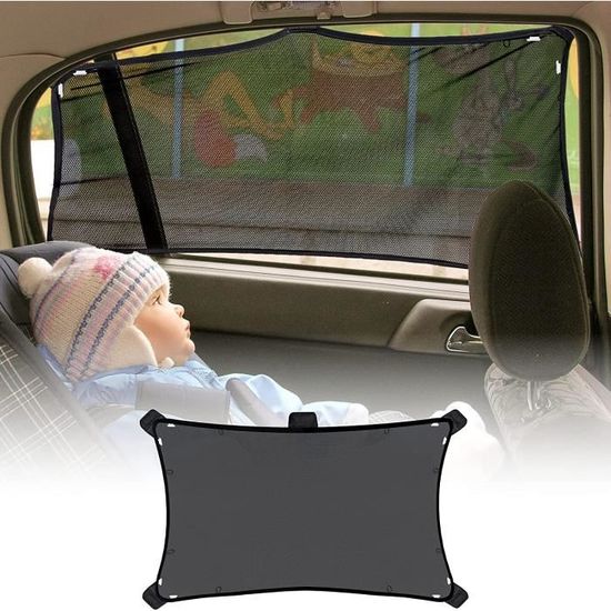 Lot De 2 Pare-soleils Magnétiques Pour Fenêtre De Voiture - 79x48 Cm - Protection UV Pour Enfants Et Animaux - 11