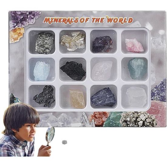 Pierres précieuses pour enfants, spécimens de minerai naturel, pierre  minérale en cristal, ensemble pour débutants pour enfants - Cdiscount Jeux  - Jouets