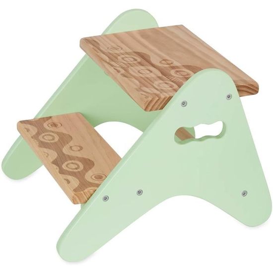 B Toys B Spaces Peek A Boost Marchepied En Bois Escabeau Deux Marches Pour Enfants 2 Ans Et Plus De Couleur Bois Naturel Cdiscount Puericulture Eveil Bebe