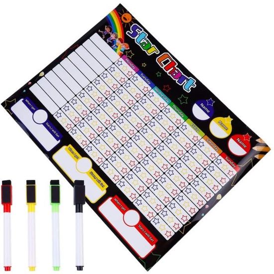 Tableau Magnétique Des Récompenses Sirène Pour Enfants - Pour Encourager Les Bons Comportements - Coloré