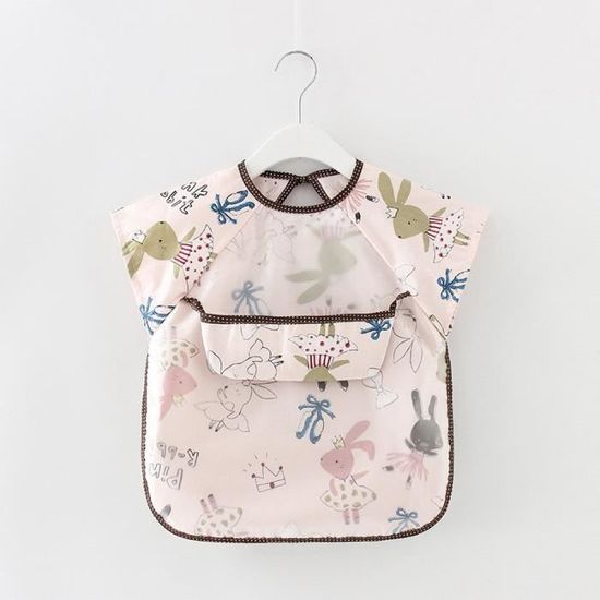 Bavoirs Bebe Imperméable Bavoir À Manches Longue Paquet De 8 Bavettes Avec Couche Imperméable Convient Pour Bébé Avec Des Bavoir Tablier