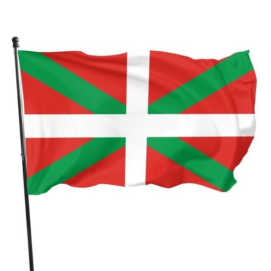 Drapeau Du Pays Basque - Euskal Herria Ikurrina - 150 X 90 Cm - Neuf