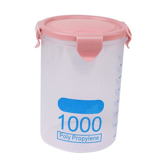 BSTCAR 1 Pack Boite Hermetique 2L, Boite De Conservation Alimentaire, Réservoir De Rangement De Cuisine Transparent, Boîte De Stockage à Sec De Grande