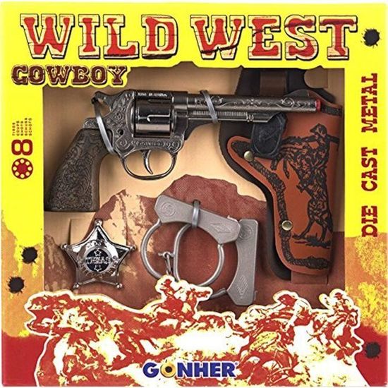 Pistolet Gonher Wild West en Septembre - Noir - Adulte - Extérieur - Mixte