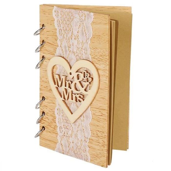 Livre D'Or Mariage - Livre De Visiteurs 120 Pages 23x17,8 Cm Couverture Rigide Design Floral