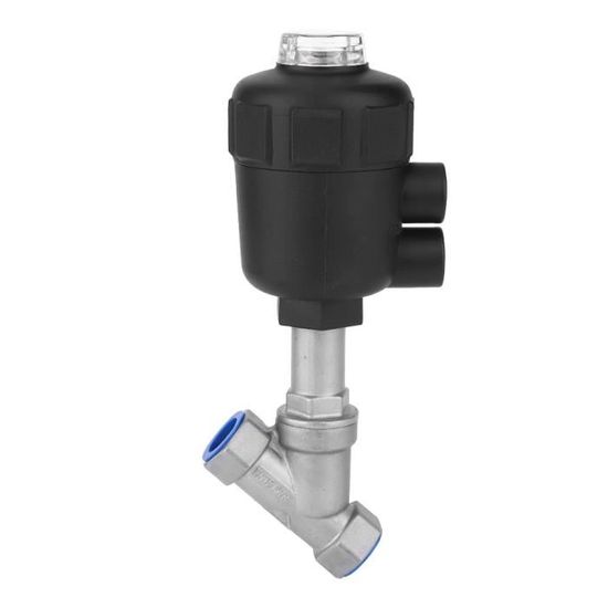 Vanne à Siège Incliné Pneumatique Telituny 1/2 DN15 - Acier Inoxydable, Tête Rotative 360°, Indicateur Visuel