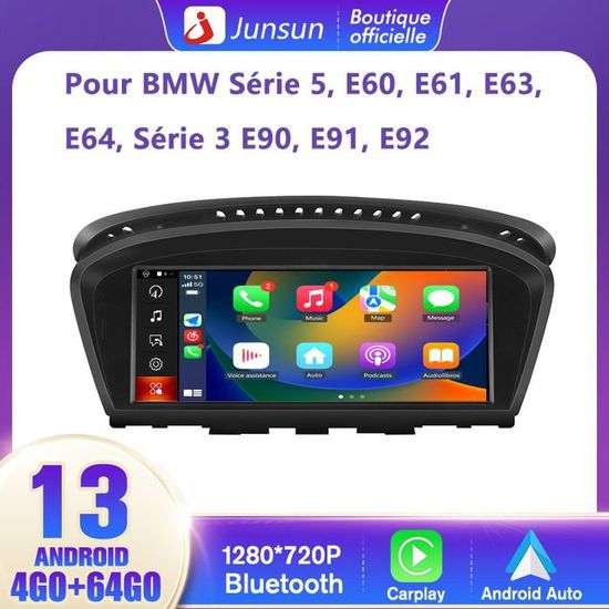 Autoradio écran 8,8 Pouces Pour BMW Série 3/5 (E90, E60...) Avec Système CCC - CarPlay/Android Auto