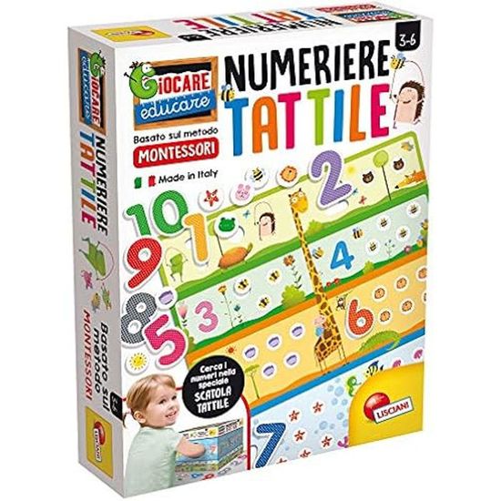 Jeu éducatif Montessori Numéros tactiles - Liscianigiochi - 72453 - Développe la mémoire tactile Jeu éducatif Montessori Numéros tactiles - Liscianigiochi - 72453 - Développe la mémoire tactile