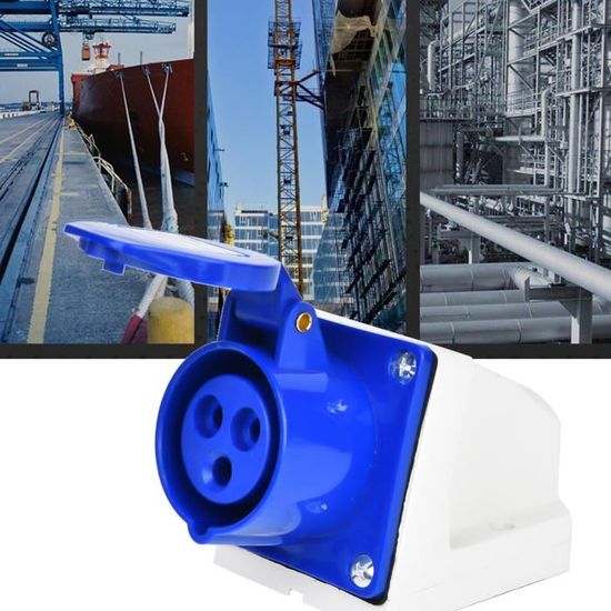 Le Noir) Prise 'alimentation Externe 220V250V 16A Prise De Courant