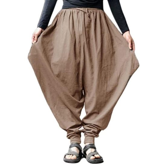 Pantalon Homme Minetom Baggy Sarouel - Survêtement Loose, Crotch Large, Pour Sport Et Décontracté - 5