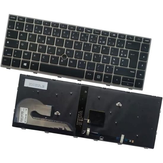Clavier Azerty Français Rétroéclairé Compatible HP EliteBook 840 G3 840 G4 - Remplacement Original