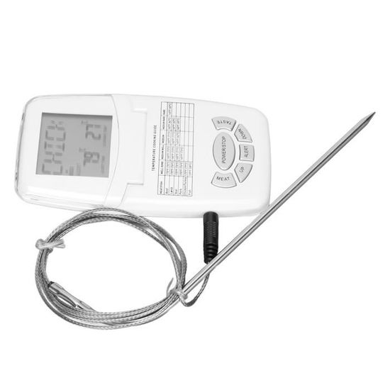 Inkbird INT-12-BW - Thermomètre à Viande Sans Fil Avec Sonde, Blanc