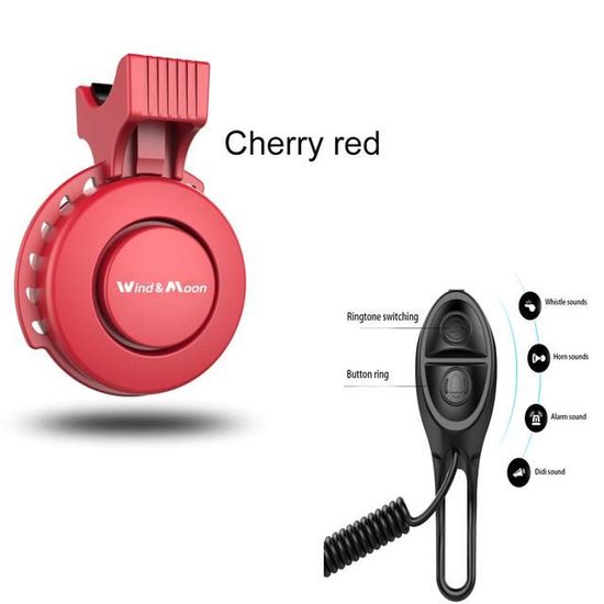 Sonnette De Vélo Électrique 120 DB – Rechargeable Ou à Piles – Klaxon Puissant Pour VTT, Route, Scooter – Étanche IPX4