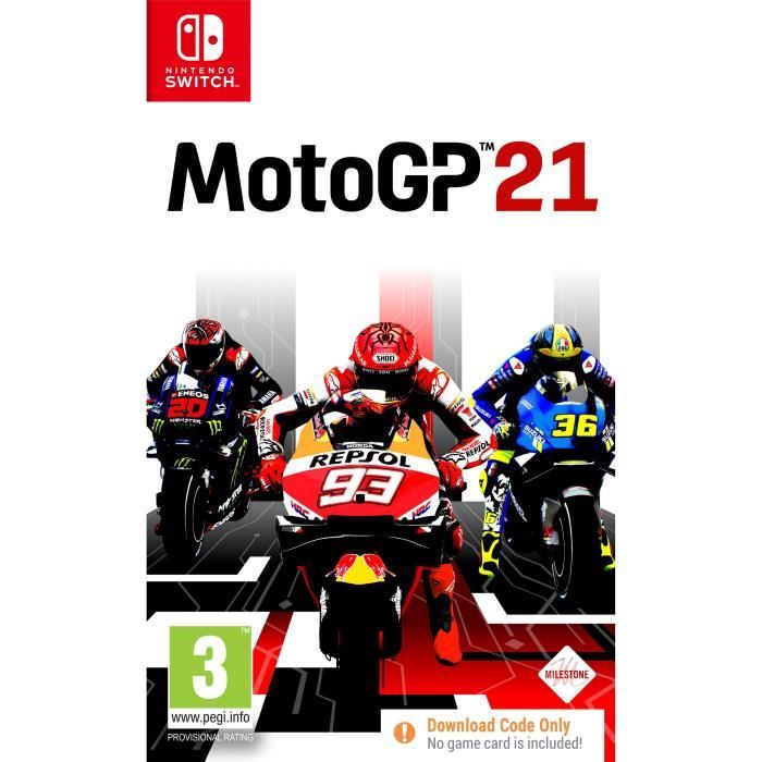Moto GP 21 Jeu Switch Code dans la boîte