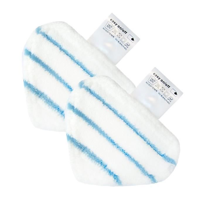 Lot de 2 Lingettes Microfibres de Rechange pour les Balais Vapeur Black+Decker (Alternative à FSMP30).