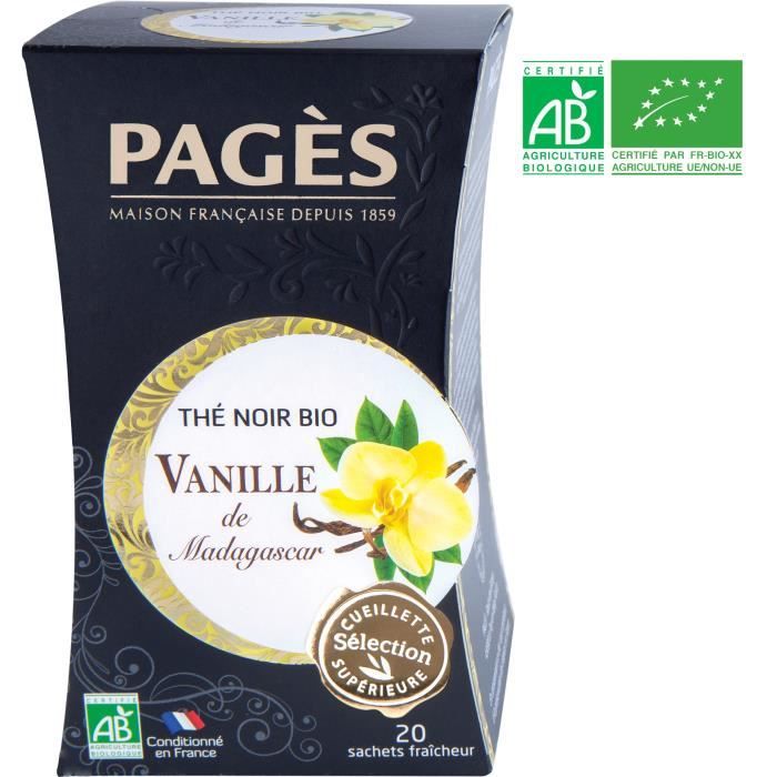 PAGES Thé Noir Vanille de Madagascar - Bio