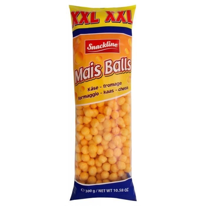 SANS MARQUE - Xxl Snack À Base De Maïs Au Goût De Fromage Salé 300G - Lot De 4