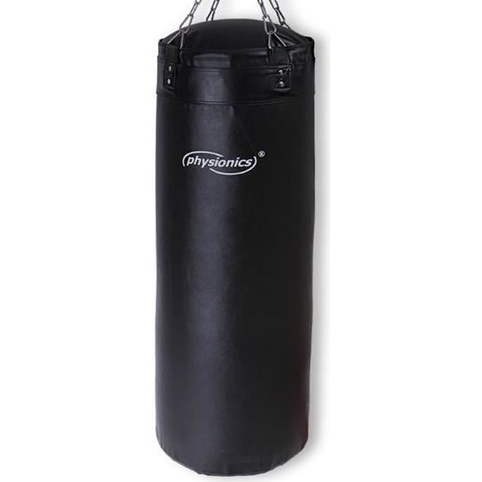 Sac de Frappe Plein Boxe 30kg 120 x 35 cm Punching Bag Boxe Kickboxing Arts Martiaux MMA Muay Thai