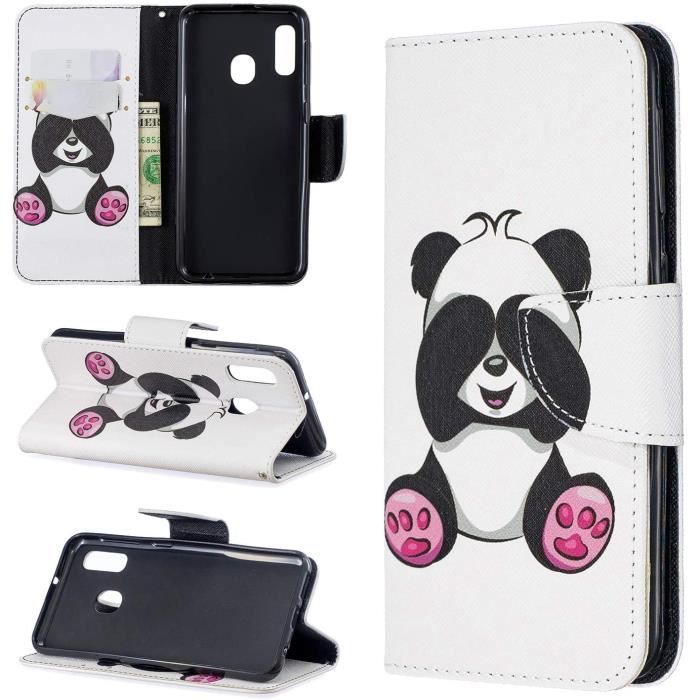 Coque Samsung A20e Étui Housse Portefeuille en Cuir SpiritSun Magnétique Pochette Wallet Case Cover Folio Housse de ProtectioNM