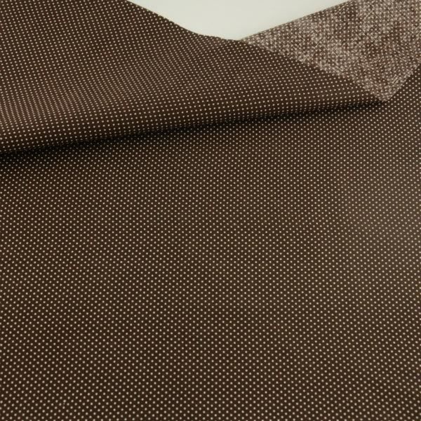 Mini Dots Designs Dark Brown Cotton Fabric Home Textile Pre cut Fat Quarter Tida Tecido Sewing Lining Toys Art Work - Type 30x30