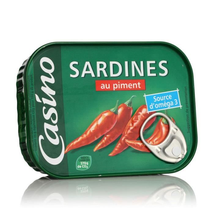 Sardines huile tournesol piments