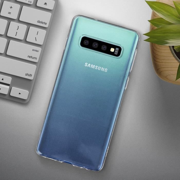Coque Samsung Galaxy S10 Coque Protection Silicone Souple Ultra-Fine Transparent
