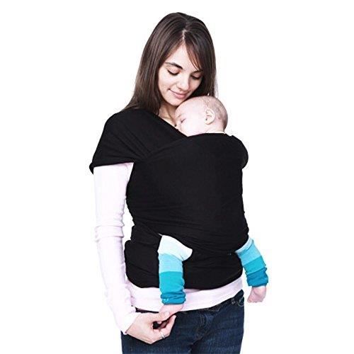 Écharpe Porte-bébé Écharpe de Portage Élégant Comfortable pour baby 0-2 ans - Noir